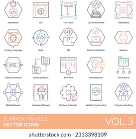 Computer Science Icons Including Computer; Science; Course; Degree; Analog; Technology; Digital; Internet; Local; Network; Bandwidth; Big; Data; Bit; Byte; Kilobyte; Megabyte; Gigabyte; Terabyte; Bug;