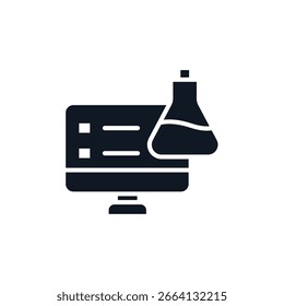 iconos de la informática aislados en el fondo blanco. Diseño de estilo plano