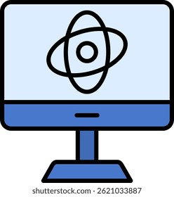 Computer Science Line Filled Vector Icon Design