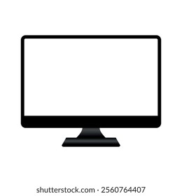 computer screen with blank screen