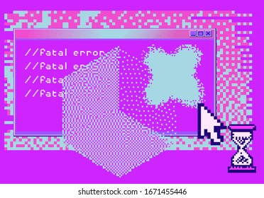 Computer screen with Command-line interface or console terminal. Concept for ransomware or malware program.