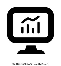 A computer screen displaying graphs, representing financial data analysis