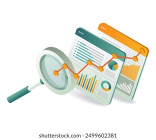 A computer screen displaying a search engine optimization dashboard with various analytics and keyword rankings
