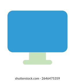 computer screen duo tone icon editable vektor