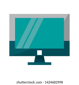 Computer screen hardware symbol vector illustration graphic design