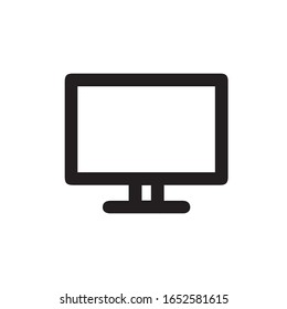 Computer Screen Icon, Computer Screen Icon image, Monitor Icon vector isolated on white background, Computer Screen Icon vector 