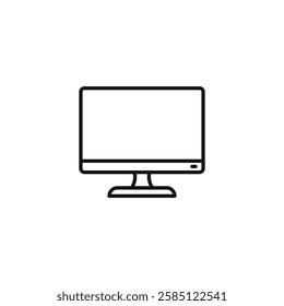 Computer Screen icon. simple thin line vector icon