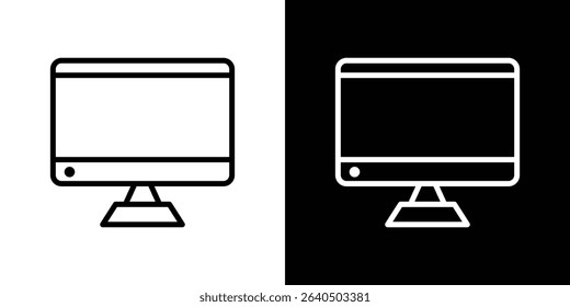 Computer screen icon symbol concept for graphic design, Website, UI. EPS
