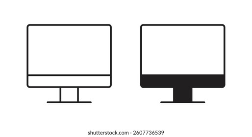 Computer Screen icons vectors graphic designs