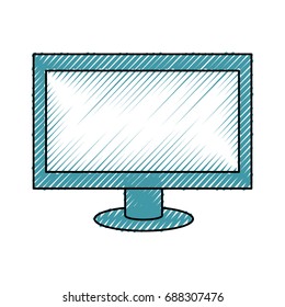 Computer screen isolated