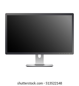 Computer Screen Isolated On White