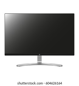 Computer screen isolated on white