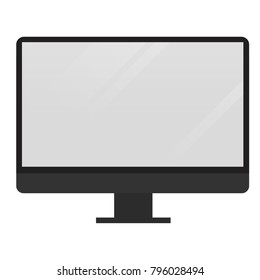 Computer screen isolated vector illustration