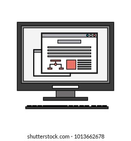 Computer screen on