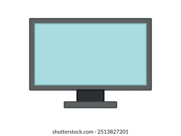 Pantalla del ordenador encendida y negra