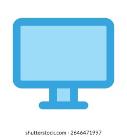 computer screen outline fill icon editable vektor