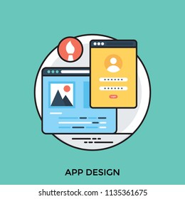 
A computer screen showing graphics with smartphone screen having user id , app design 
