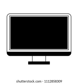 Computer screen technology in black and white colors