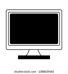 Computer screen technology on black and white colors