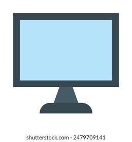 Computer Screen Vector Flat Icon Design
