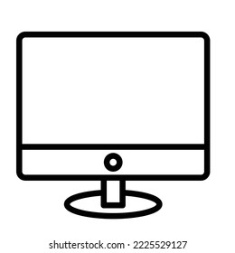 Computer screen Vector Icon which can easily modify or edit

