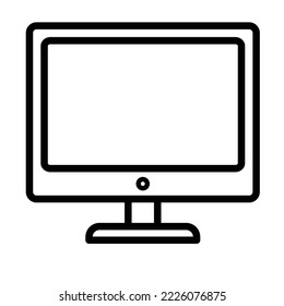 Computer screen Vector Icon which can easily modify or edit

