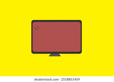Computer screen vector illustration graphics for web and app design, marketing, advertising, branding, and print or digital media mockups.