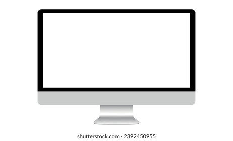 Computer screen vector illustration. Monitor. Stock royalty free vector illustration. PNG
