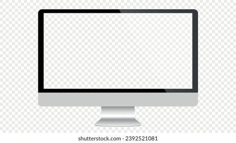 Computer screen vector illustration. Monitor. Stock royalty free vector illustration. PNG
