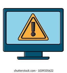 computer screen warning alert virus