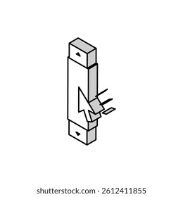 computer scroll isometric icon vector. computer scroll sign. isolated symbol illustration
