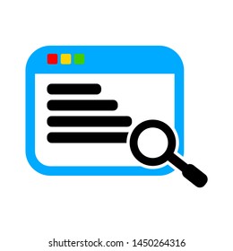 computer search icon. Logo element illustration. computer search design. colored collection. computer search concept. Can be used in web and mobile