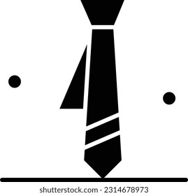 icono relleno de la corbata de búsqueda del equipo