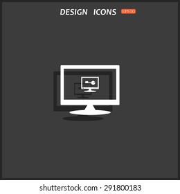 Computer security concept. icon. vector design