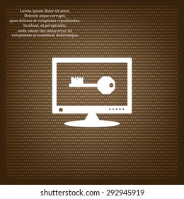 Computer security concept. icon. vector design