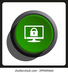 Computer security concept. icon. vector design