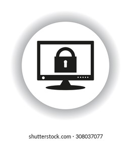 Computer security concept. icon. vector design