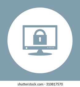 Computer security concept. icon. vector design