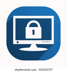 Computer security concept. icon. vector design