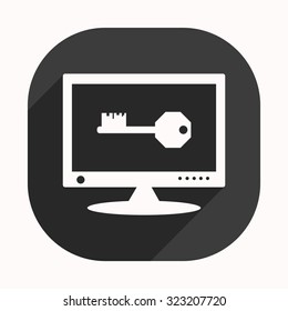 Computer security concept. icon. vector design