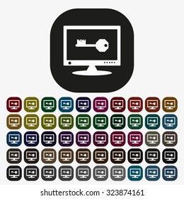 Computer security concept. icon. vector design