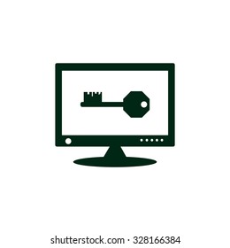 Computer security concept. icon. vector design
