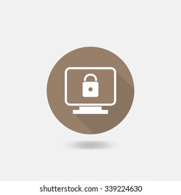 Computer security concept. icon. vector design