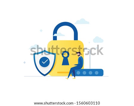 Computer security day banner. icon,web icon
