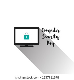 Computer Security Day Design Template. Vector Eps 10