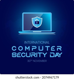 Computer Security Day In Luxury Digital Style.