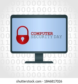 Computer Security Days Vector Illustration. Suitable for greeting card, poster and banner.