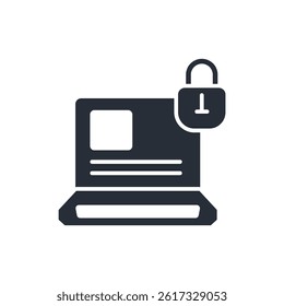 computer security icon collection .design style with background