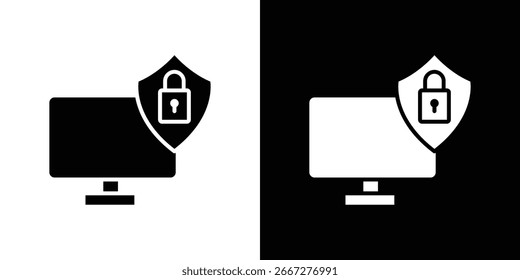 Symbol für Computersicherheit, Vektor, eps 10
