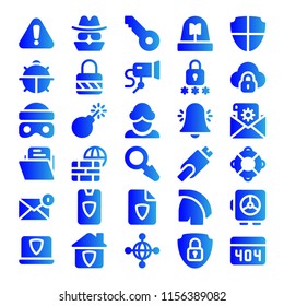 Computer Security icons in for any purposes. Perfect for website mobile app presentation and any other projects. Suitable for any user interface and user experience.